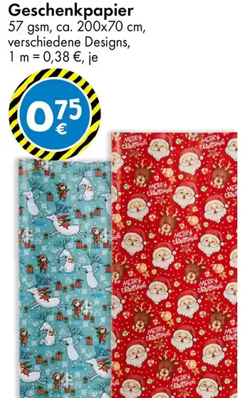 TEDi Geschenkpapier Angebot