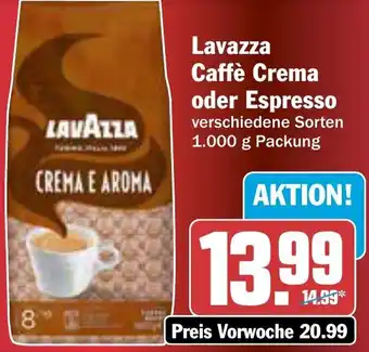 AEZ Lavazza Caffè Crema oder Espresso Angebot