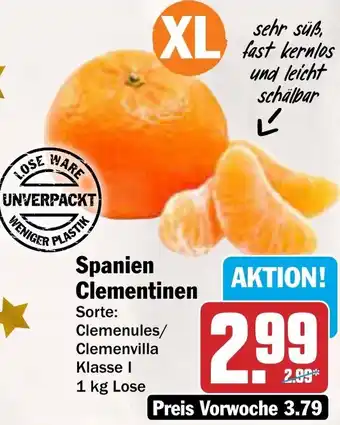 AEZ Spanien Clementinen Angebot