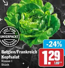 AEZ Belgien/Frankreich Kopfsalat Angebot