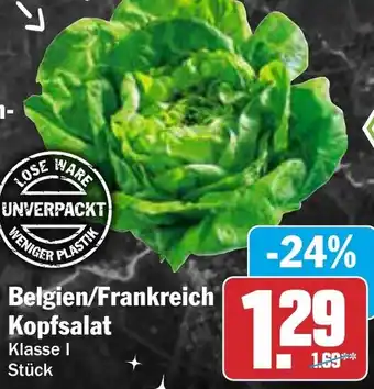 AEZ Belgien/Frankreich Kopfsalat Angebot