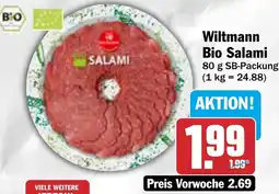 AEZ Wiltmann Bio Salami Angebot