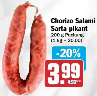 AEZ Chorizo Salami Sarta pikant Angebot