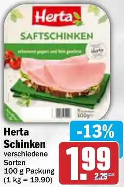 AEZ Herta Schinken Angebot