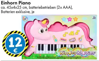 TEDi Einhorn Piano Angebot