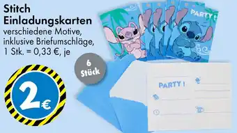 TEDi Stitch Einladungskarten Angebot