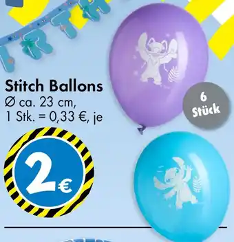 TEDi Stitch Ballons Angebot