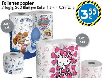 TEDi Toilettenpapier Angebot