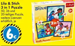 TEDi Lilo & Stich 3 in 1 Puzzle Angebot