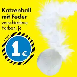 TEDi Katzenball mit Feder Angebot