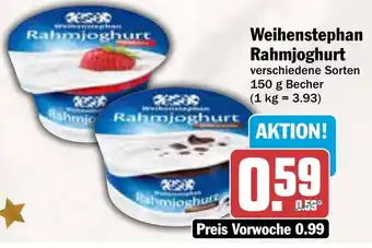 AEZ Weihenstephan Rahmjoghurt Angebot