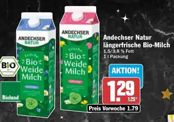 AEZ Andechser Natur längerfrische Bio-Milch Angebot
