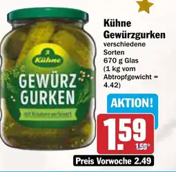 AEZ Kühne Gewürzgurken Angebot