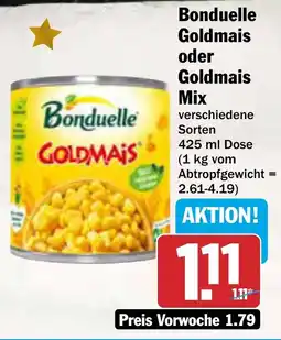 AEZ Bonduelle Goldmais oder Goldmais Mix Angebot