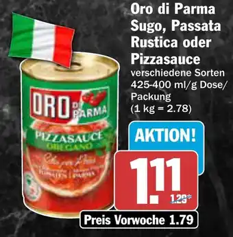 AEZ Oro di Parma Sugo, Passata Rustica oder Pizzasauce Angebot