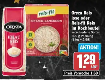 AEZ Oryza Reis lose oder Reis-fit Reis im Kochbeutel Angebot