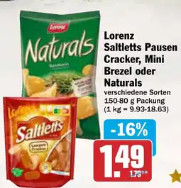 AEZ Lorenz Saltletts Pausen Cracker, Mini Brezel oder Naturals Angebot
