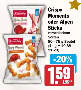 AEZ Crispy Moments oder Alpen Sticks Angebot
