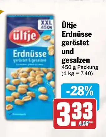 AEZ ültje Erdnüsse geröstet und gesalzen Angebot