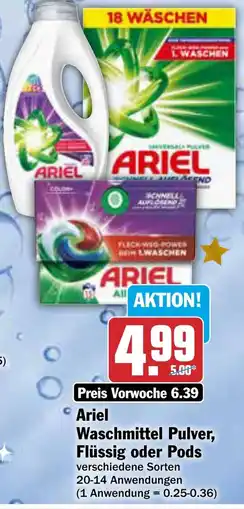 AEZ Ariel Waschmittel Pulver, Flüssig oder Pods Angebot