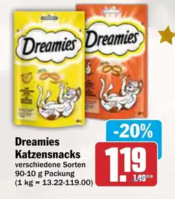 AEZ Dreamies Katzensnack Angebot