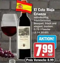 AEZ El Coto Rioja Crianza Angebot