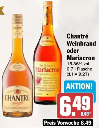 AEZ Chantré Weinbrand oder Mariacron Angebot