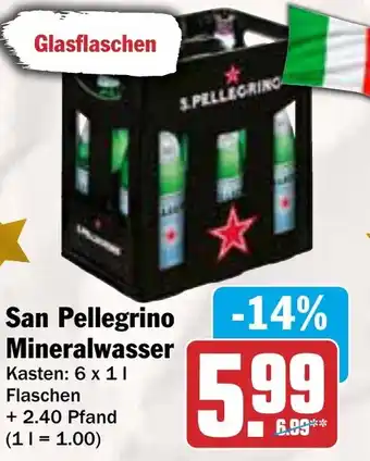 AEZ San Pellegrino Mineralwasser Angebot