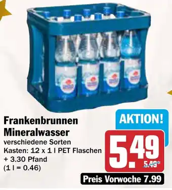 AEZ Frankenbrunnen Mineralwasser Angebot