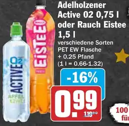 AEZ Adelholzener Active O2 oder Rauch Eistee Angebot