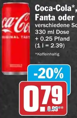 AEZ Coca-Cola, Fanta oder Sprite Angebot