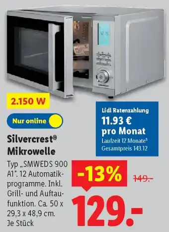 Lidl Silvercrest Mikrowelle Angebot
