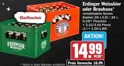 AEZ Erdinger Weissbier oder Brauhaus Angebot