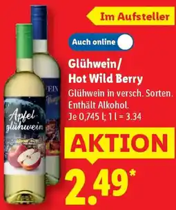 Lidl Glühwein/ Hot Wild Berry Angebot