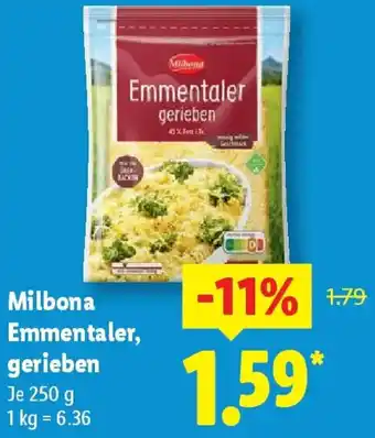 Lidl Milbona Emmentaler, gerieben Angebot