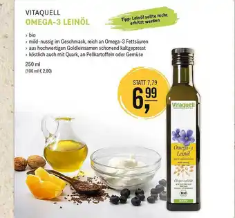 Reformhaus Bacher Vitaquell Omega-3 Leinöl Angebot