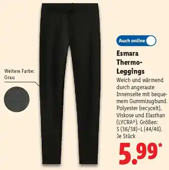 Lidl Esmara Thermo Leggings Angebot