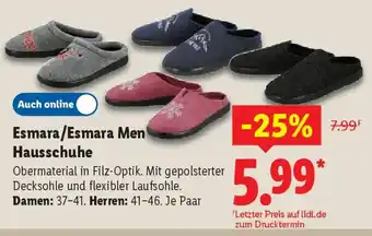 Lidl Esmara/Esmara Men Hausschuhe Angebot