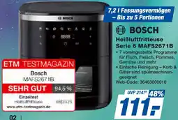 expert Techno Land BOSCH Heißluftfritteuse Serie 6 MAFS2671B Angebot