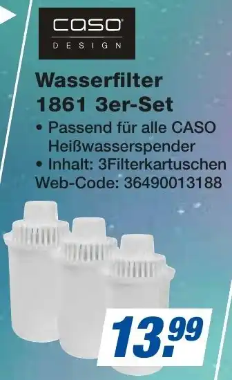 expert Techno Land Caso Design Wasserfilter 1861 3er-Set Angebot