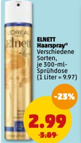 PENNY Elnett Haarspray Angebot