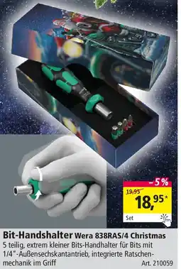 Holz Possling Bit-Handshalter Wera 838RAS/4 Christmas Angebot