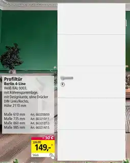 Holz Possling Profiltür Berlin 4-Line Angebot