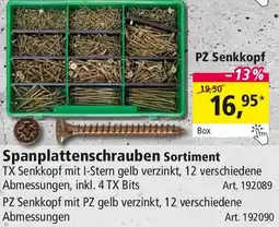 Holz Possling Spanplattenschrauben Sortiment PZ Senkkopf Angebot