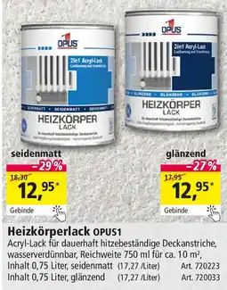 Holz Possling Heizkörperlack OPUS1 Angebot