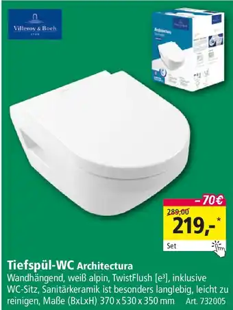 Holz Possling Villeroy & Boch Tiefspül-WC Architectura Angebot