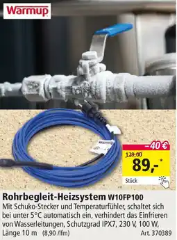 Holz Possling Warmup Rohrbegleit-Heizsystem W10FP100 Angebot