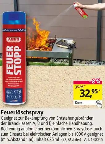 Holz Possling ABUS Feuerlöschspray Angebot