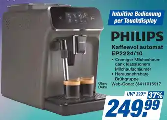expert Techno Land PHILIPS Kaffeevollautomat EP2224/10 Angebot