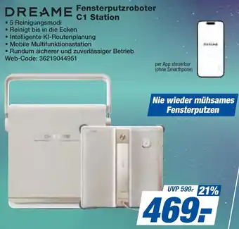 expert Techno Land DREAME Fensterputzroboter C1 Station Angebot